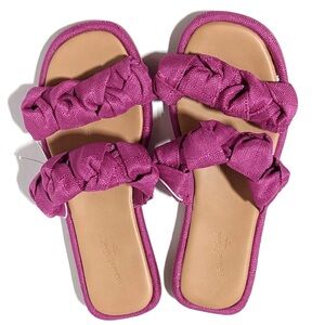 UNIVERSAL THREAD Pink Meg Knotted Slide Sandals